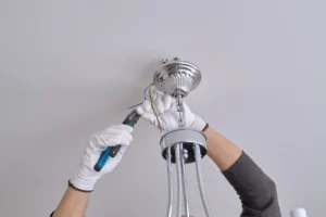 nstalling lamps in Switzerland – DIY ceiling light setup