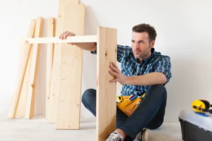 English speaking handyman in Zurich assembling IKEA furniture in apartment